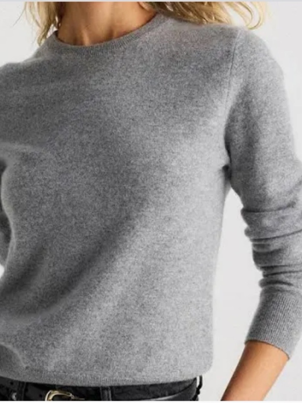 J. Crew Factory Heather Gray Crewneck Sweater